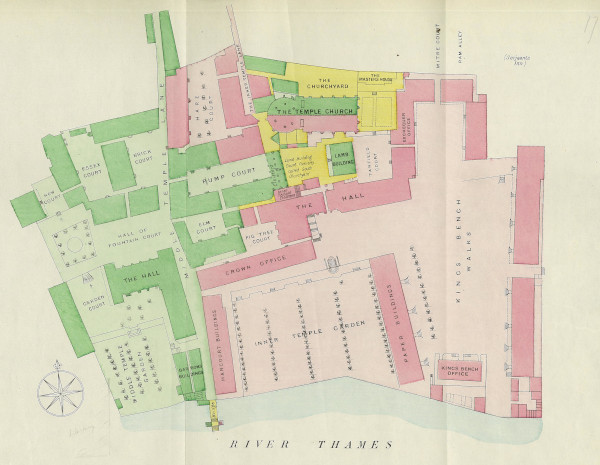 Plan of the Temple after being rebuilt, 1732 (MT/4/5)